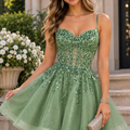 Lola’s Enchantment Glitter Homecoming Dress