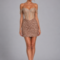Gold luxury Homecoming Dress - Size 4