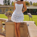 Lola’s Celeste Lace Ruffle Homecoming Dress