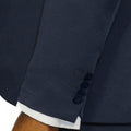 Navy Slim Fit 3-Piece Tuxedo | Patterned Fabric